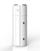 ESTIA-SCALDACQUA-A-POMPA-DI-CALORE.jpeg Scaldacqua a pompa di calore Toshiba ESTIA, modello cilindrico verticale, con display digitale e attacchi idraulici laterali per acqua calda e fredda.